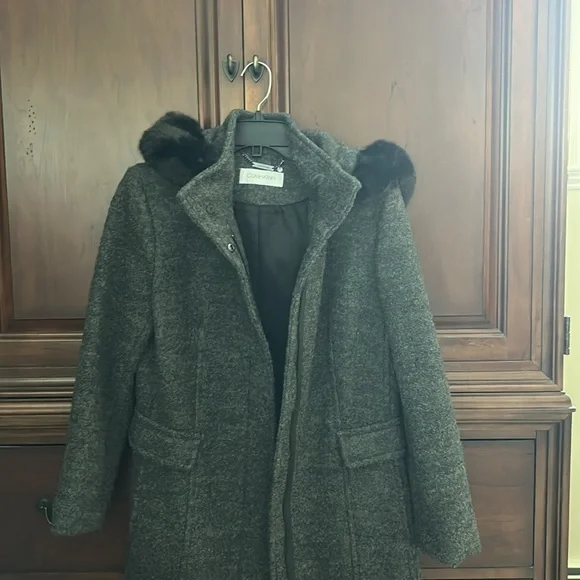 Calvin Klein Women's Gray Coat - Picture 5 of 5